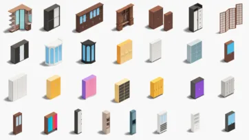 Hospital storage 3d models including medical cabinets, wardrobes, filing systems, and organizational furniture for healthcare facility storage needs
