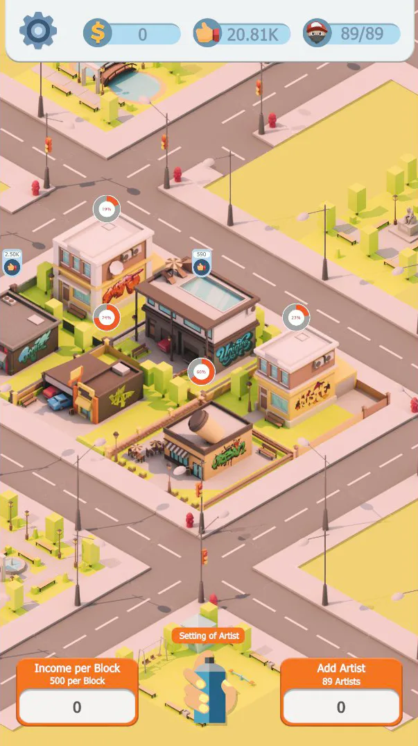 Screen from game Idle Graffiti