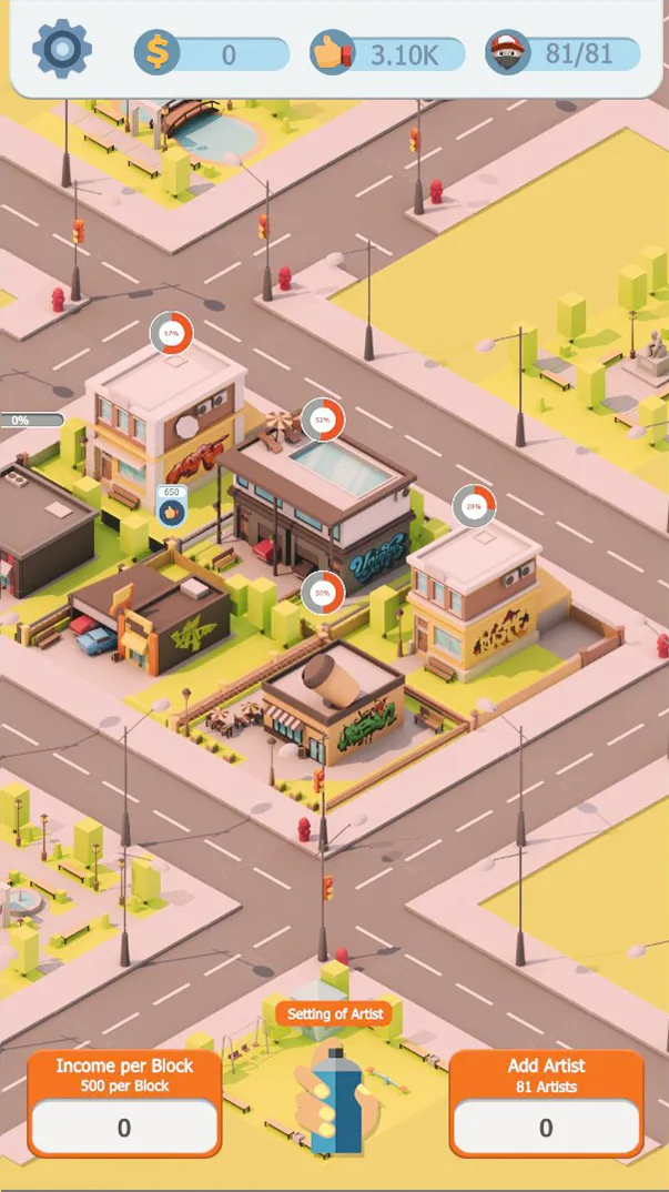 Screen from game Idle Graffiti