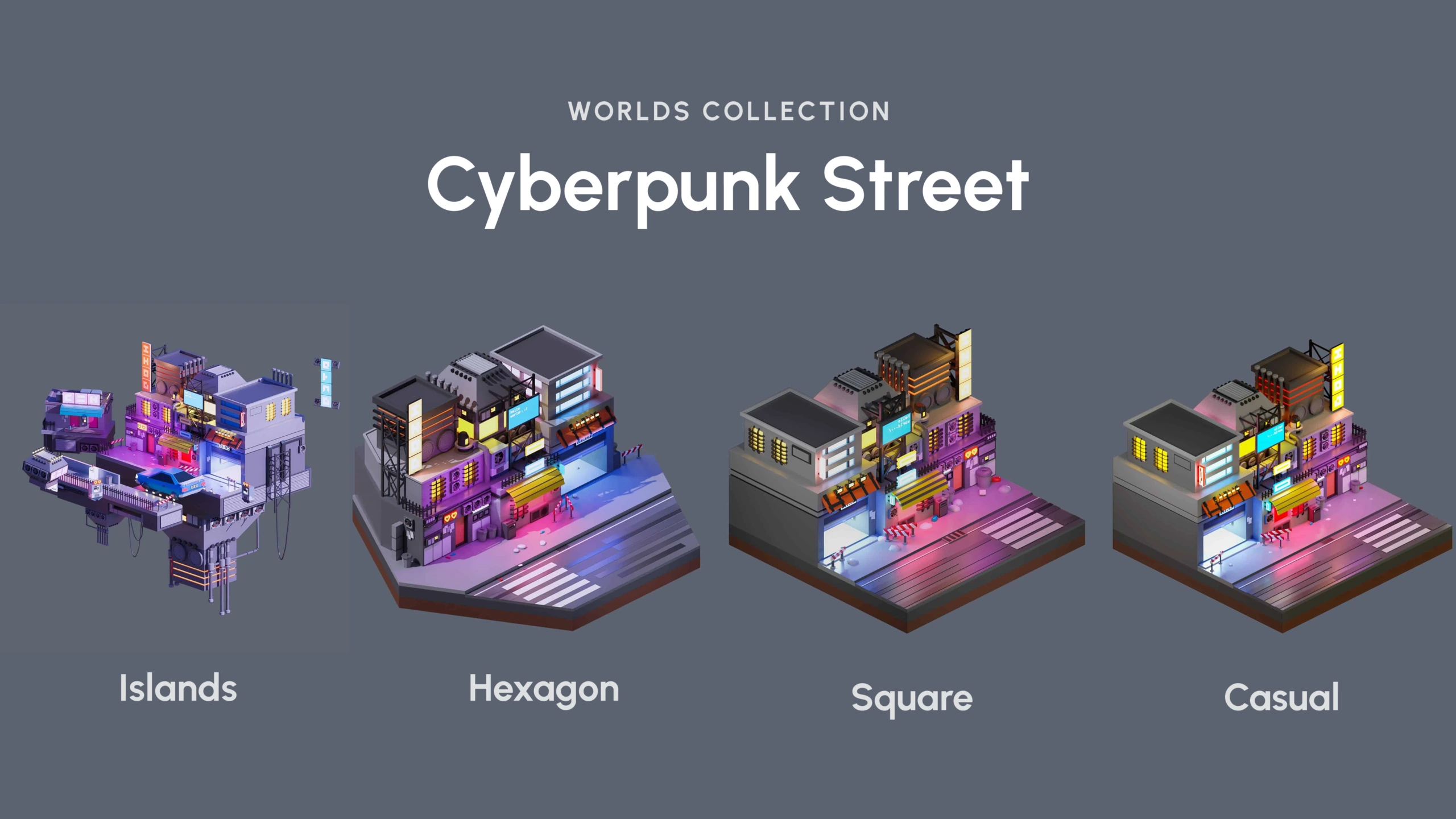 Worlds Collection Comparison Packs - Cyberpunk Street